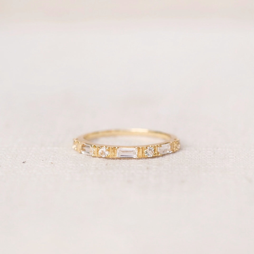 Camille Rings - White Topaz