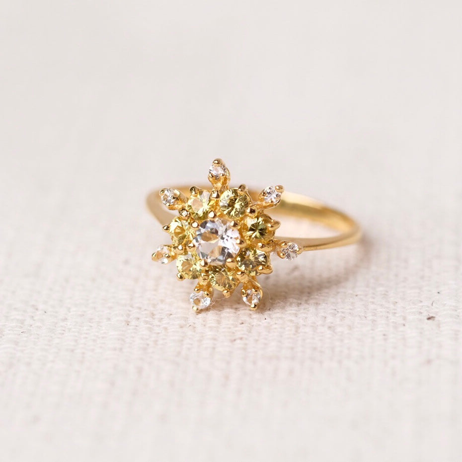 Fleur Rings - Yellow Sapphire