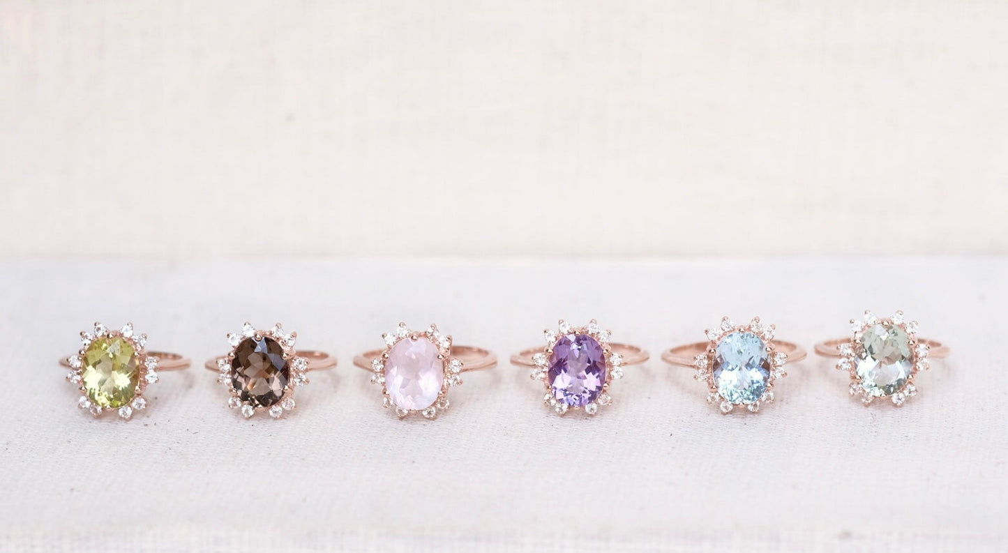 Odette Rings - Amethyst