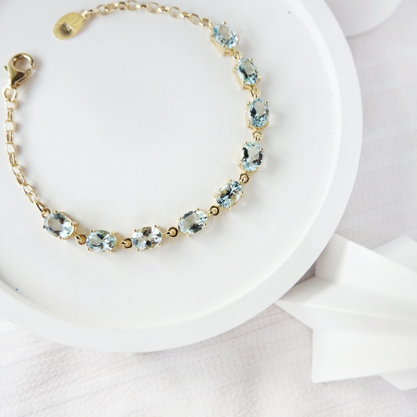 Claire Bracelets - Aquamarine