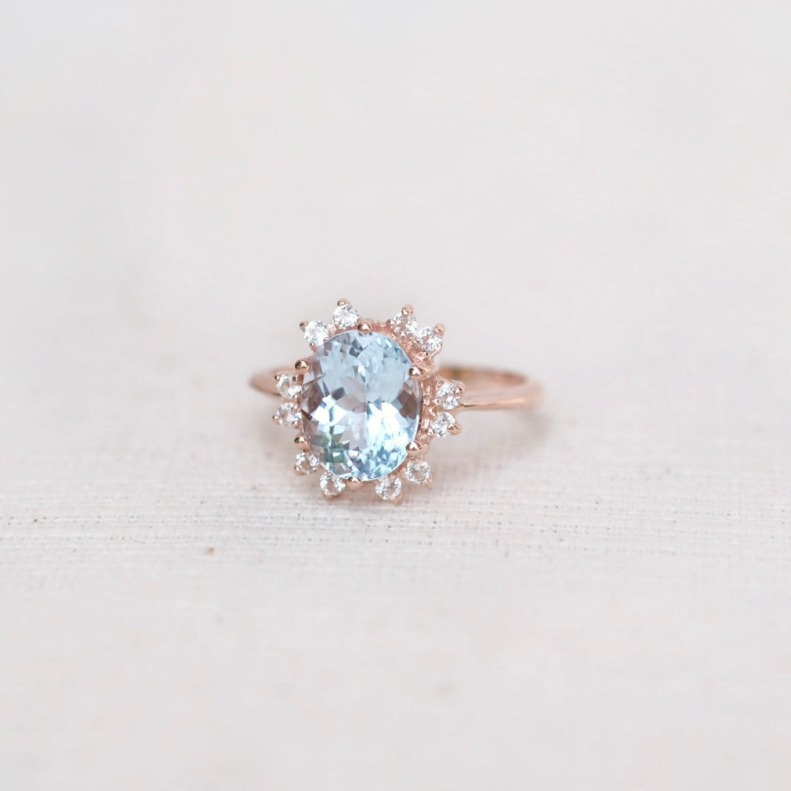 Odette Rings - Sky Blue Topaz