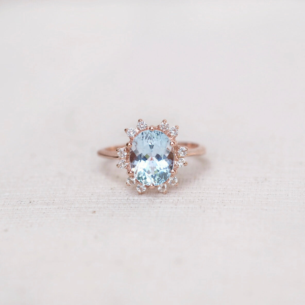 Odette Rings - Sky Blue Topaz