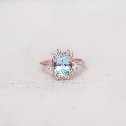 Odette Rings - Sky Blue Topaz