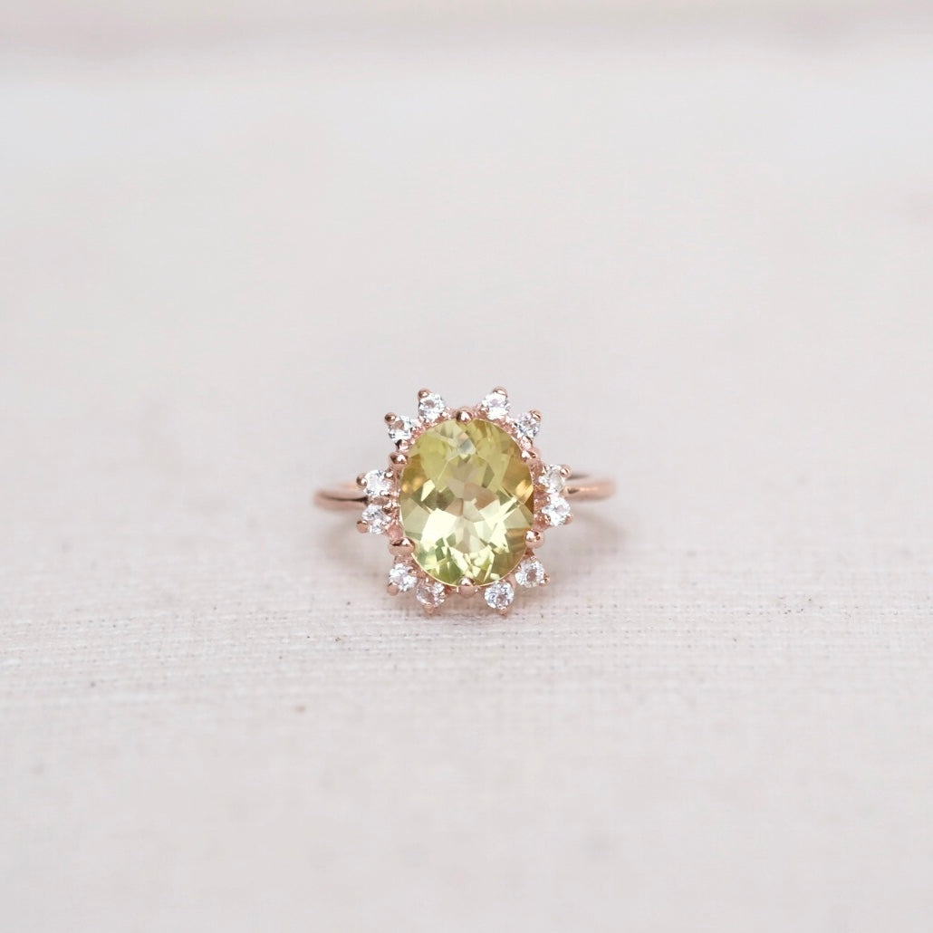 Odette Rings - Lemon Quartz