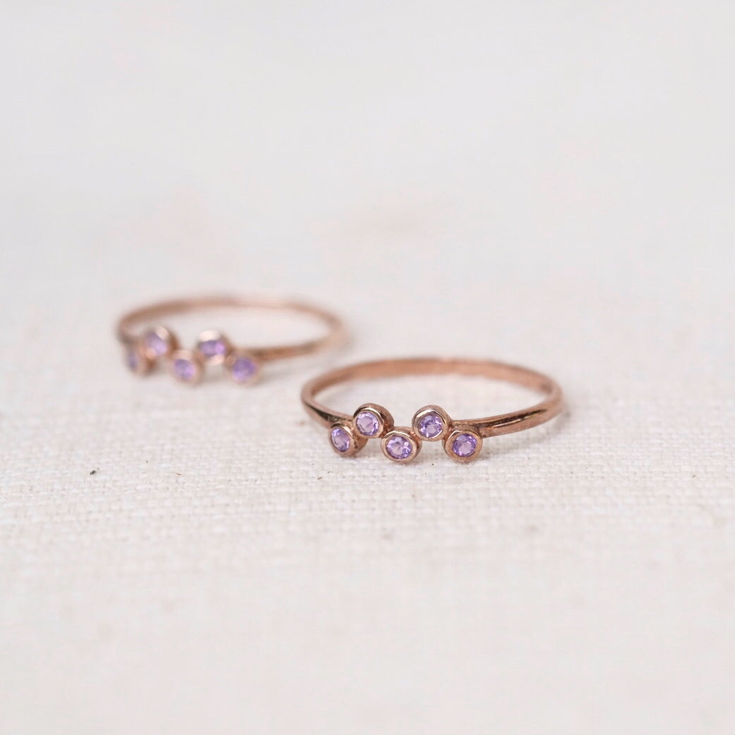 Cherie Rings - Amethyst