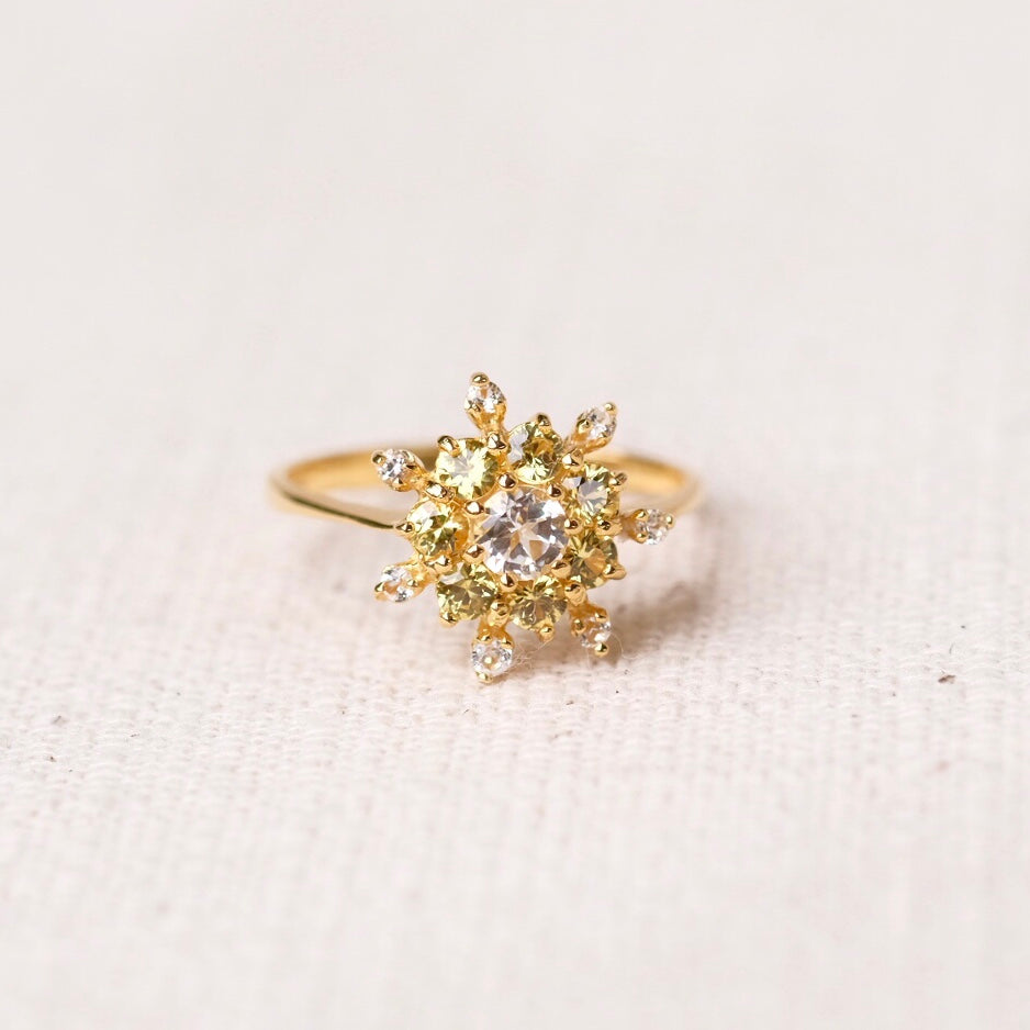 Fleur Rings - Yellow Sapphire