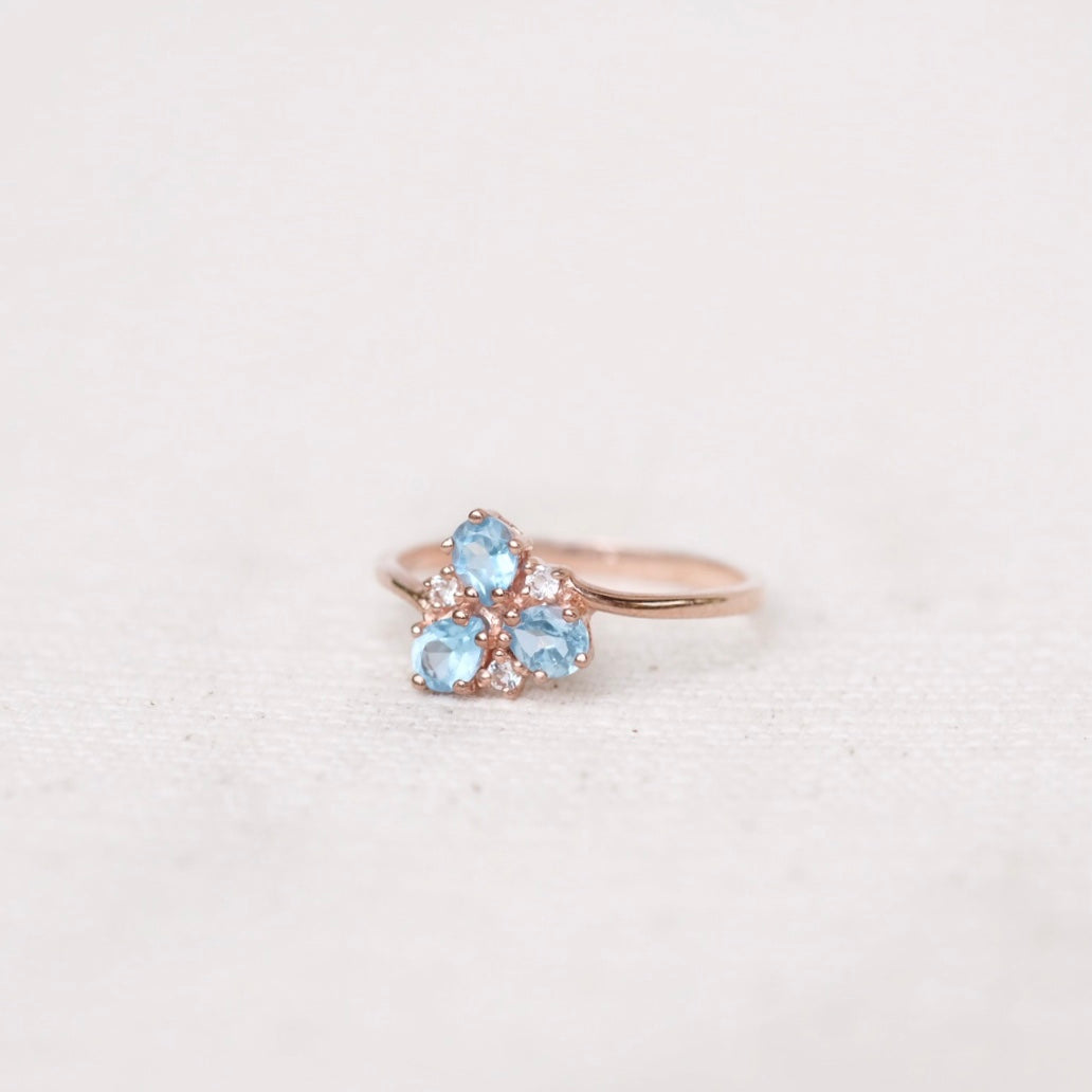 Aimee Rings - Sky Blue Topaz