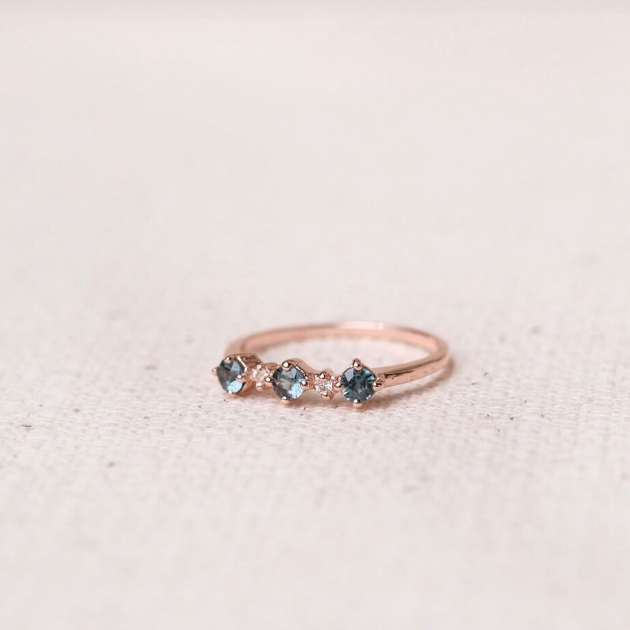 Sirine rings - Gray Bruma Spinel