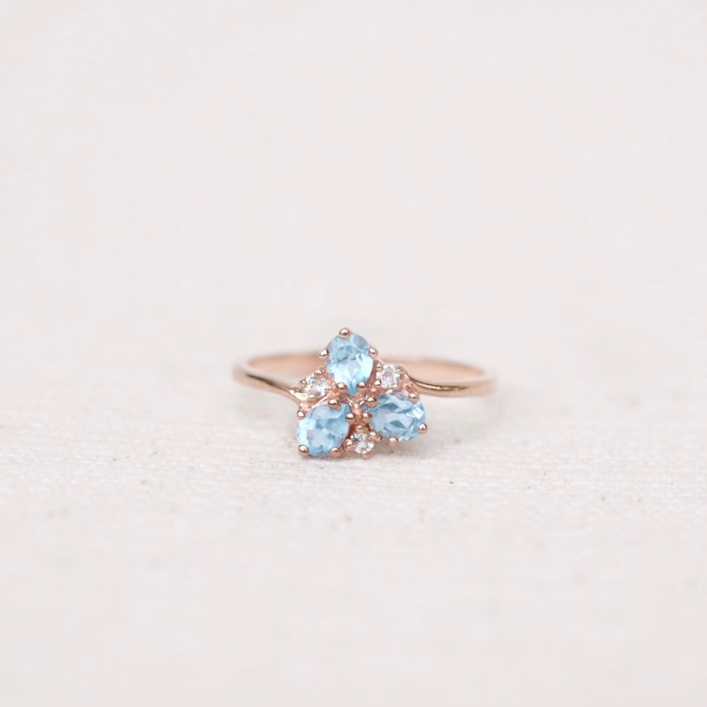 Aimee Rings - Sky Blue Topaz