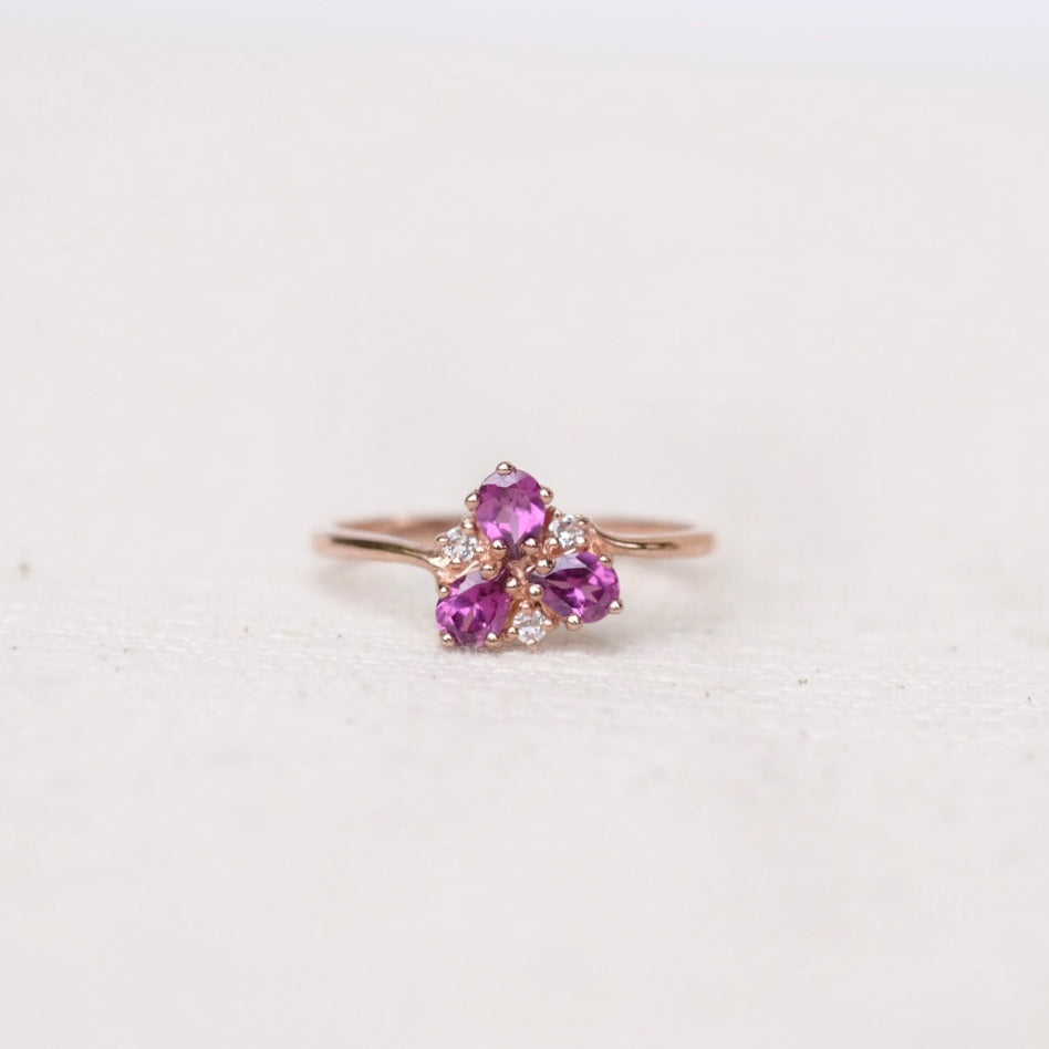 Aimee Rings - Rhodolite