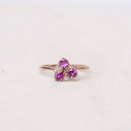 Aimee Rings - Rhodolite