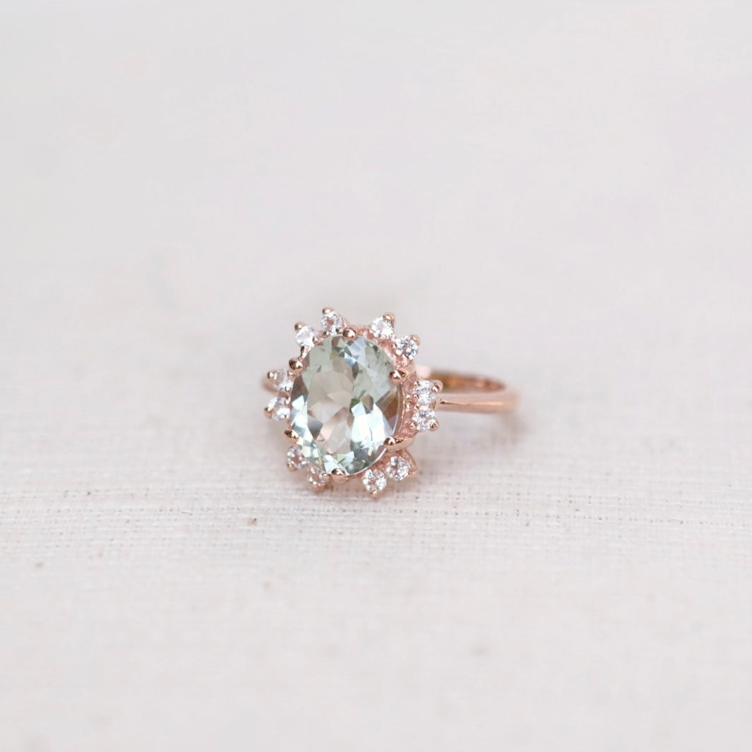 Odette Rings - Green Amethyst