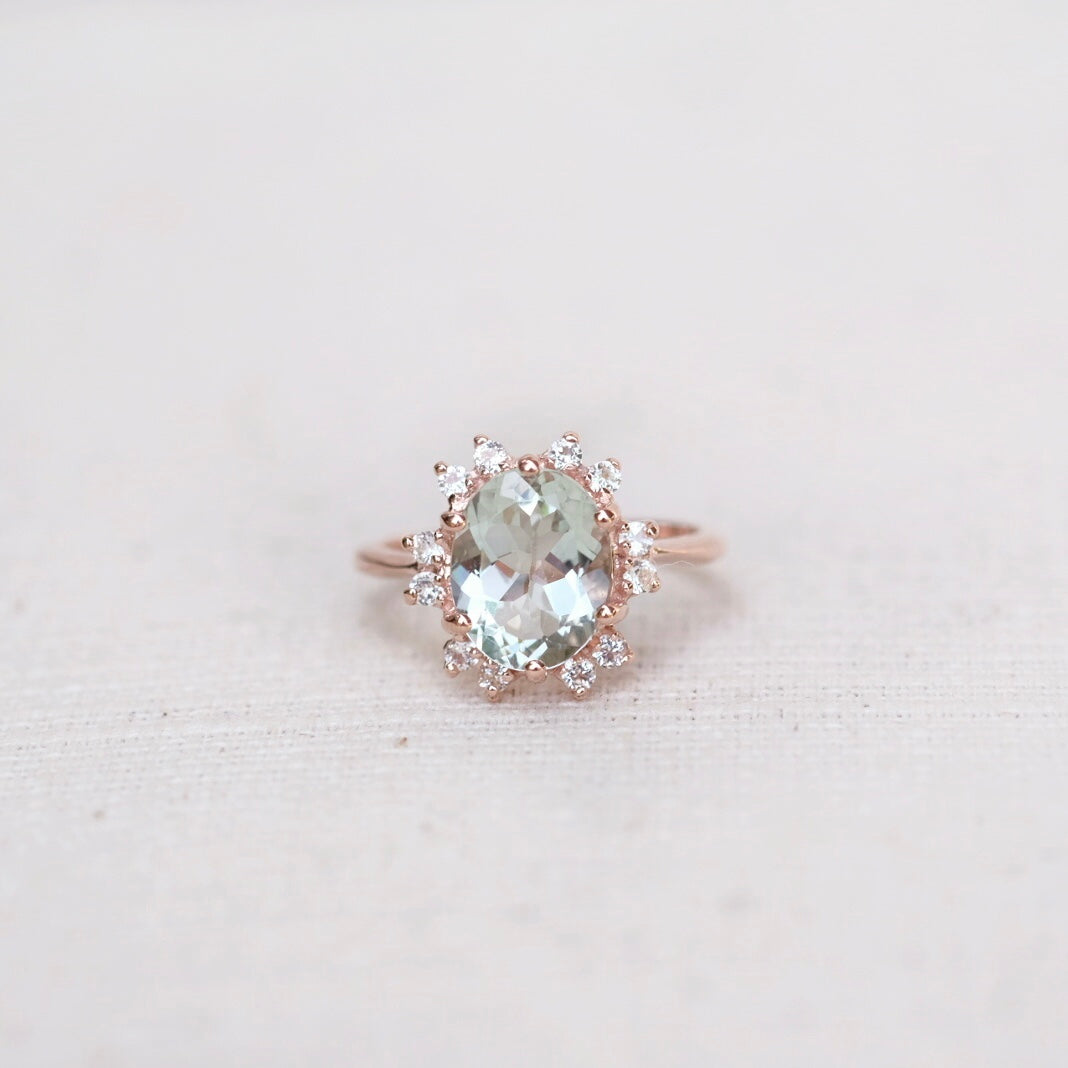 Odette Rings - Green Amethyst