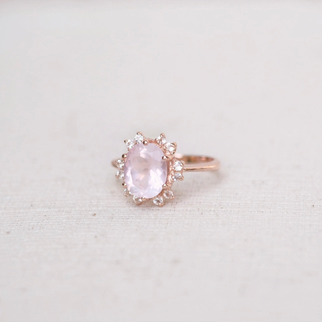 Odette Rings - Rose Quartz