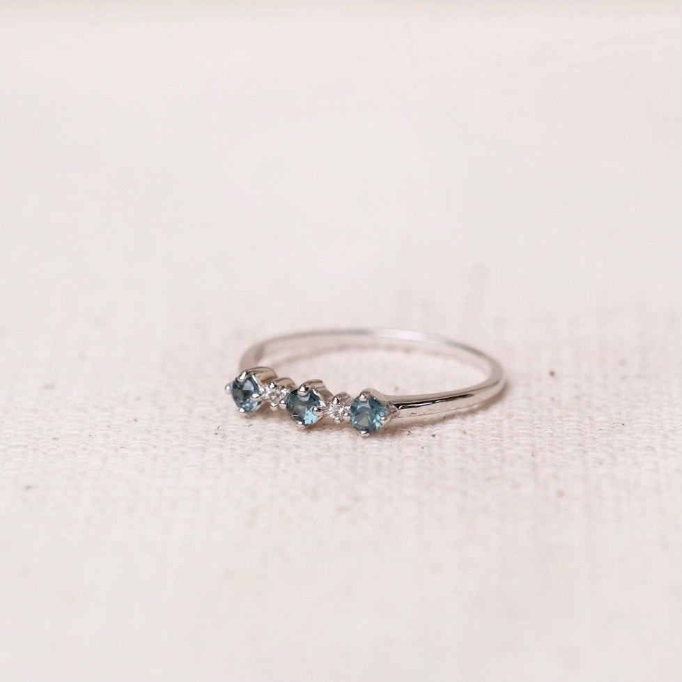 Sirine rings - Gray Bruma Spinel