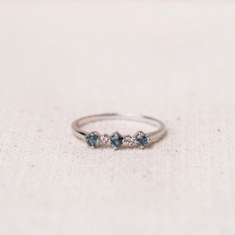 Sirine rings - Gray Bruma Spinel