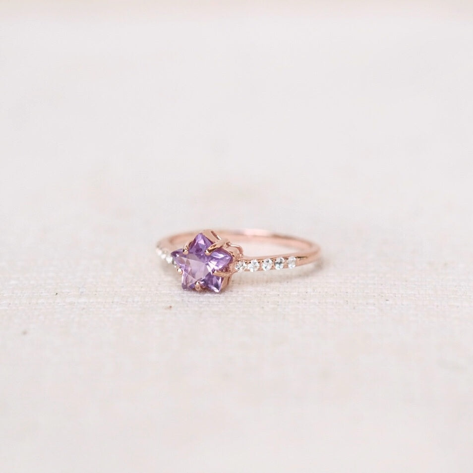 Aglae Star Rings - Amethyst