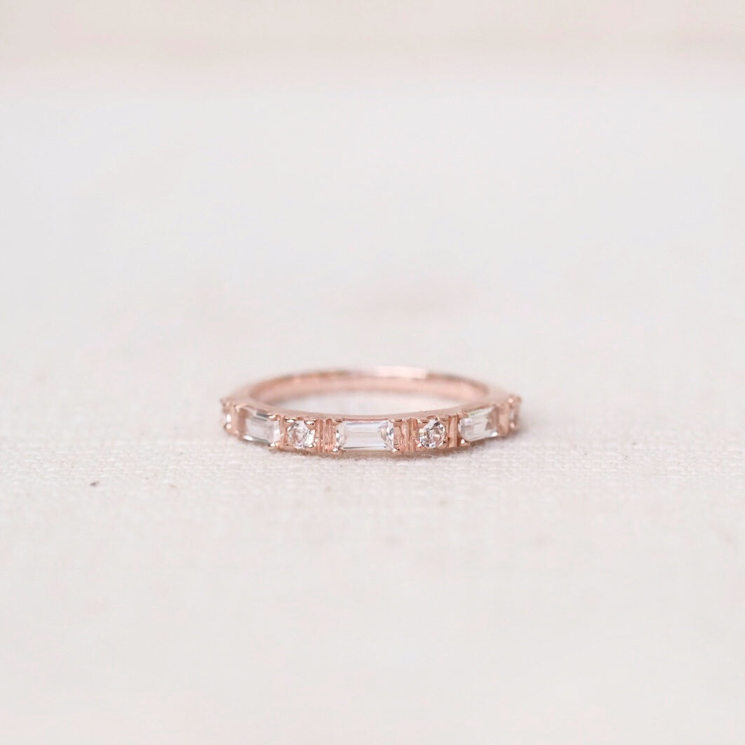 Camille Rings - White Topaz