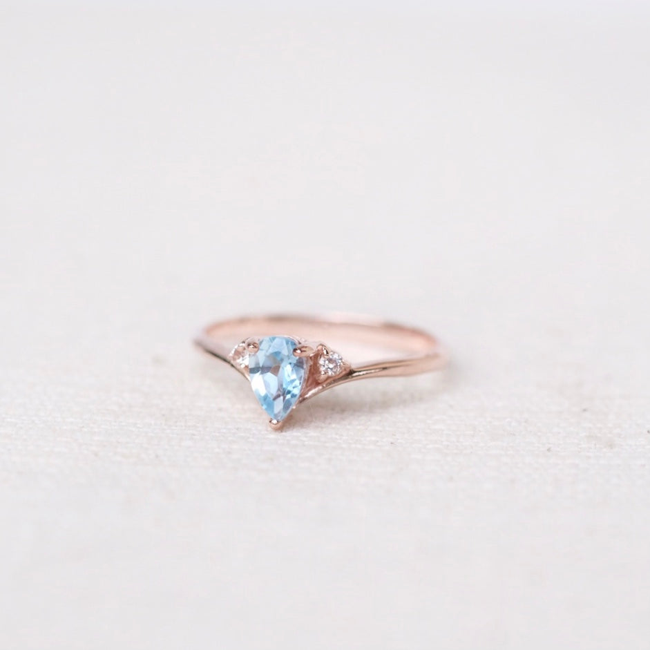Ines Rings - Sky Blue Topaz