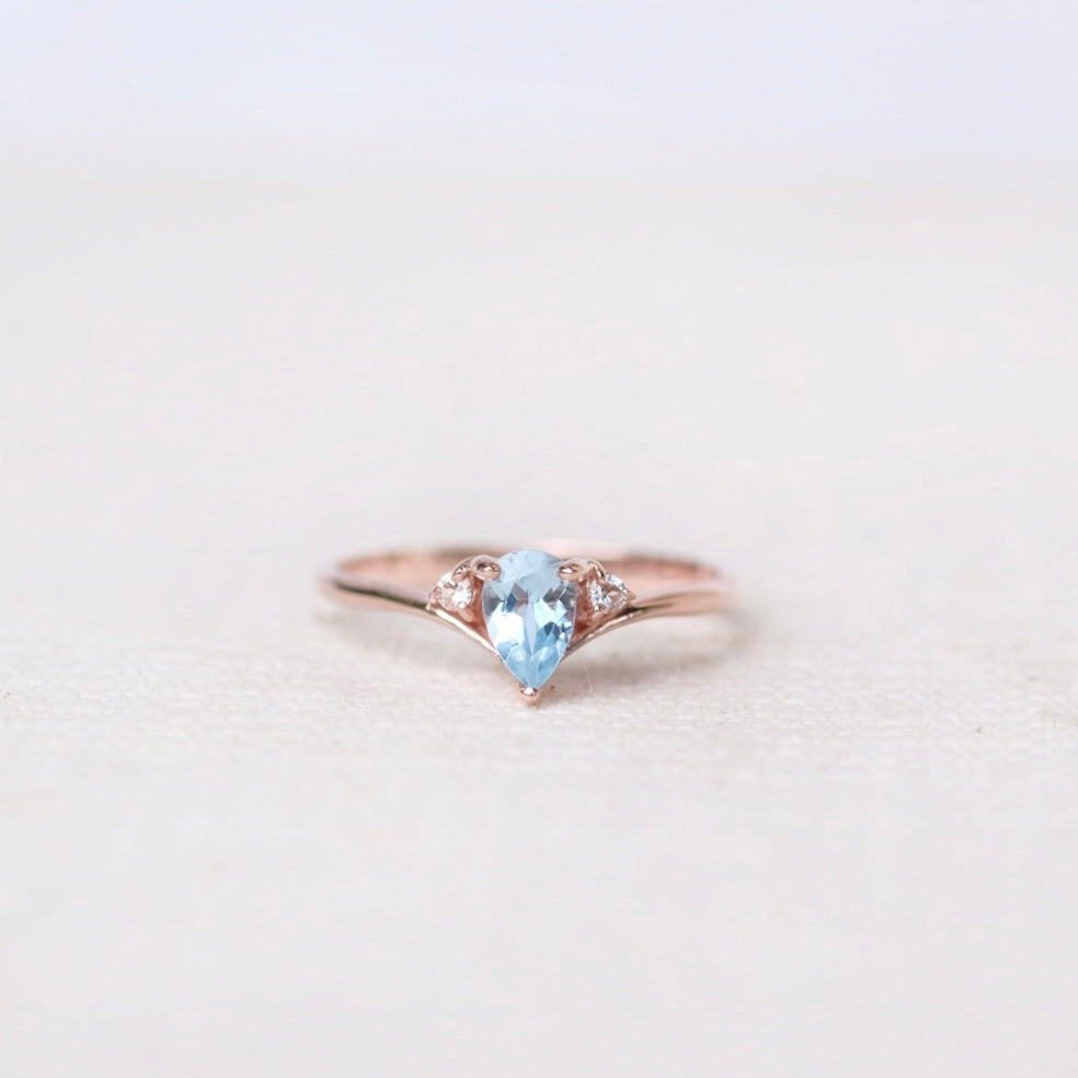 Ines Rings - Sky Blue Topaz