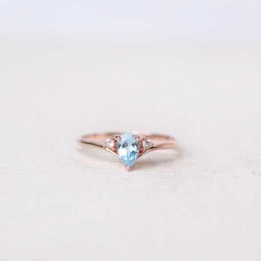 Ines Rings - Sky Blue Topaz