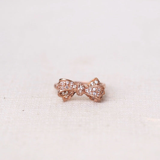 Bow Earrings - White Topaz