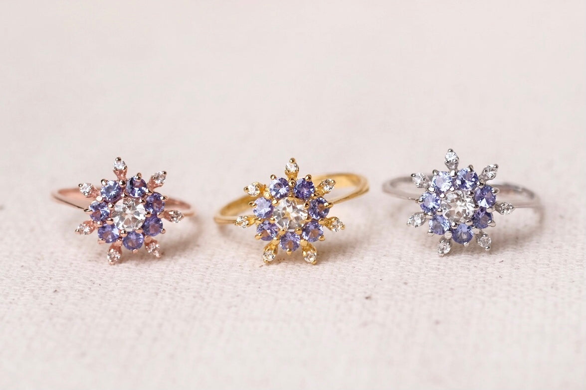 Fleur Rings - Tanzanite