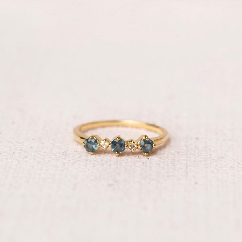 Sirine rings - Gray Bruma Spinel