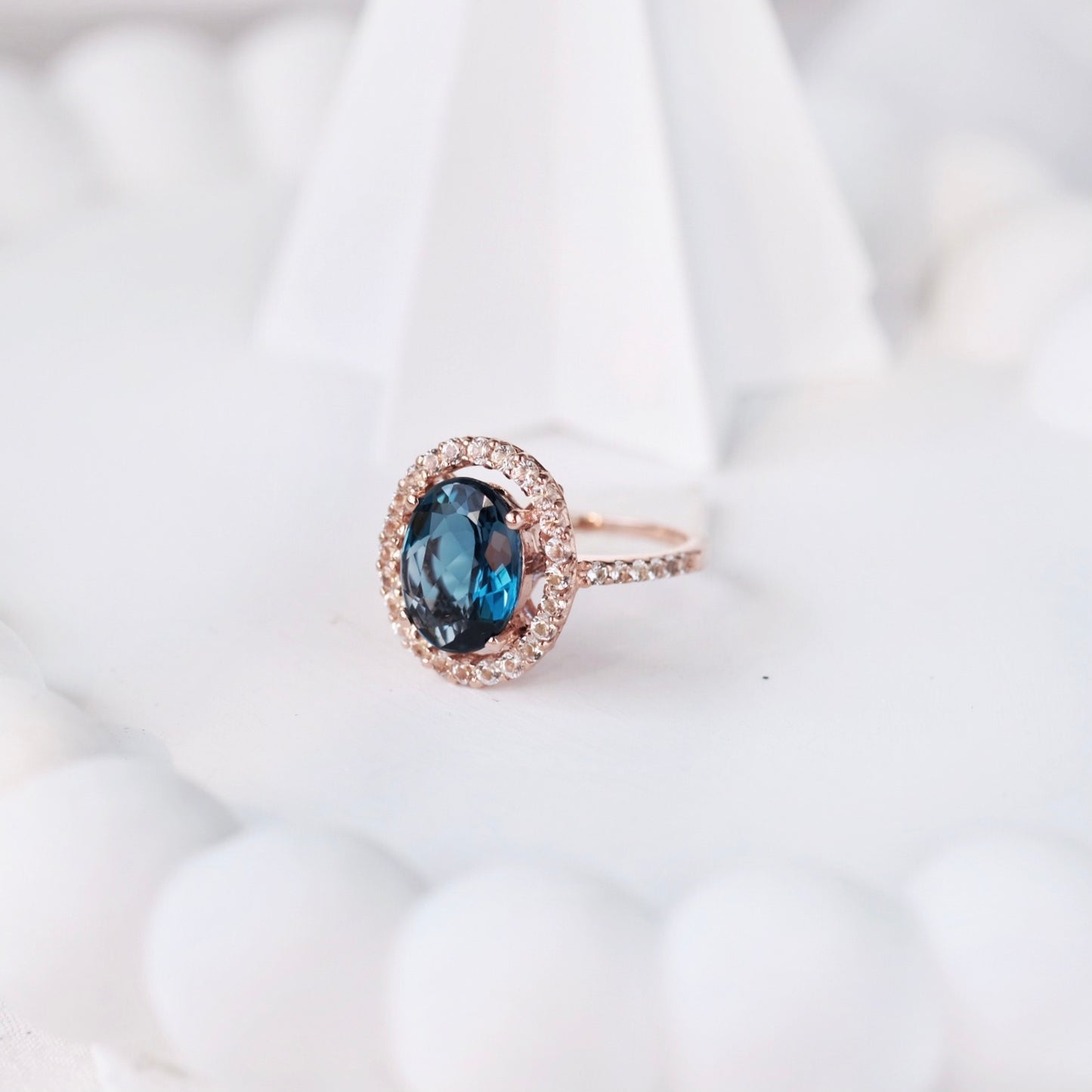 Damien Rings - London Blue Topaz