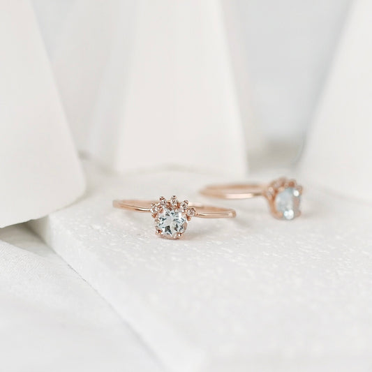 Darleen Rings - Aquamarine