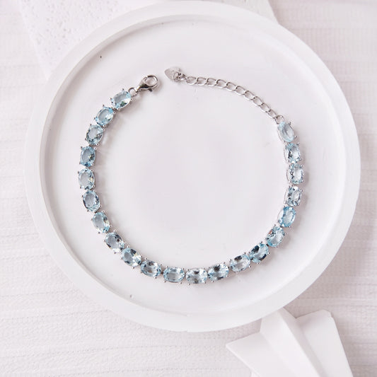 Eleanor Bracelets - Aquamarine