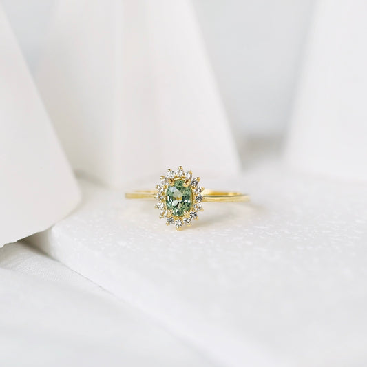 Laetitia Rings - Green Sapphire