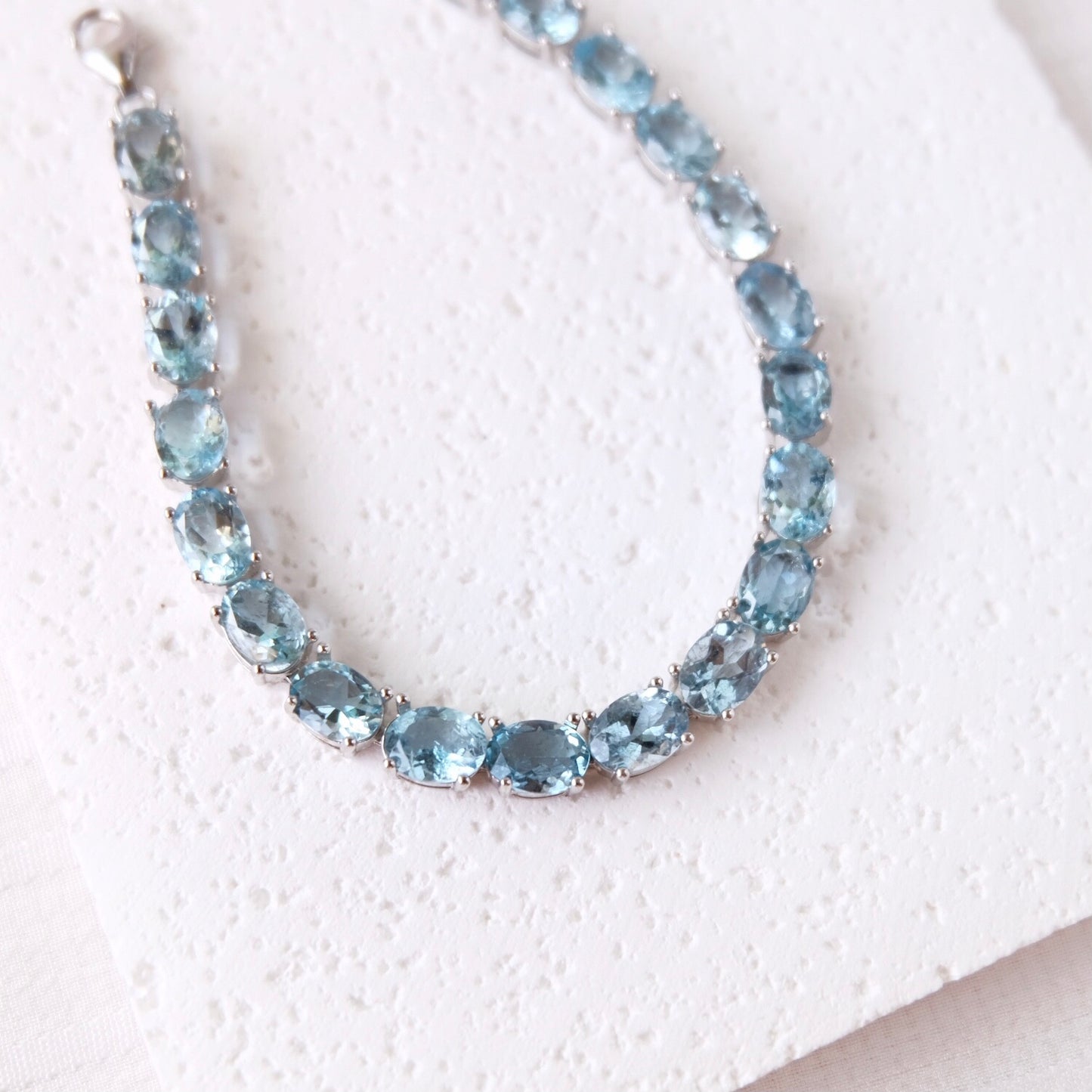 Eleanor Bracelets - Aquamarine Dark color