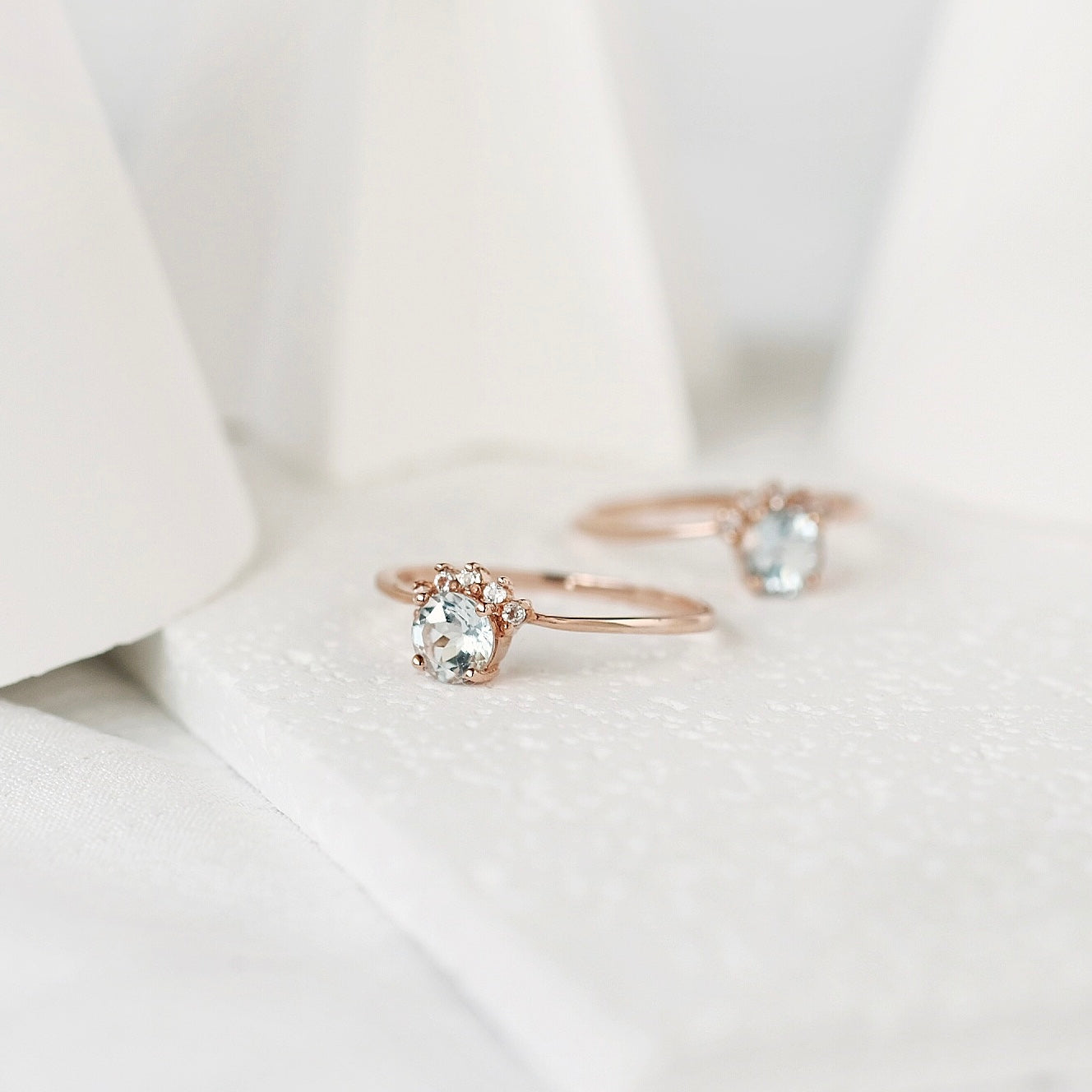 Darleen Rings - Aquamarine