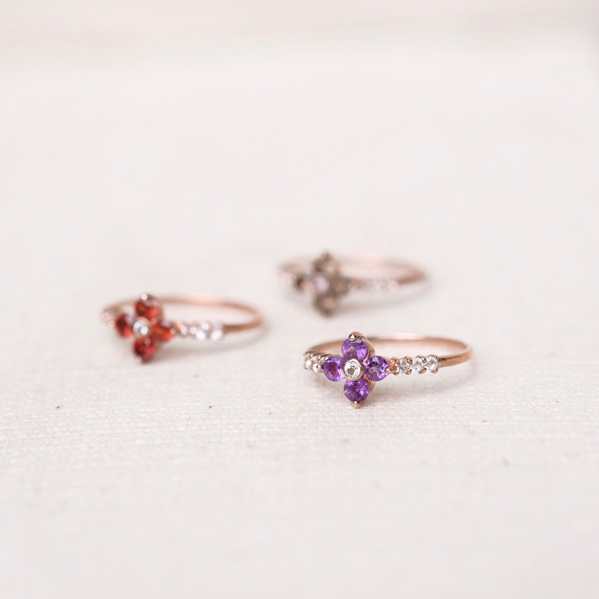 Felicite Rings - Amethyst