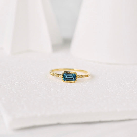 Regine Rings - London Blue Topaz