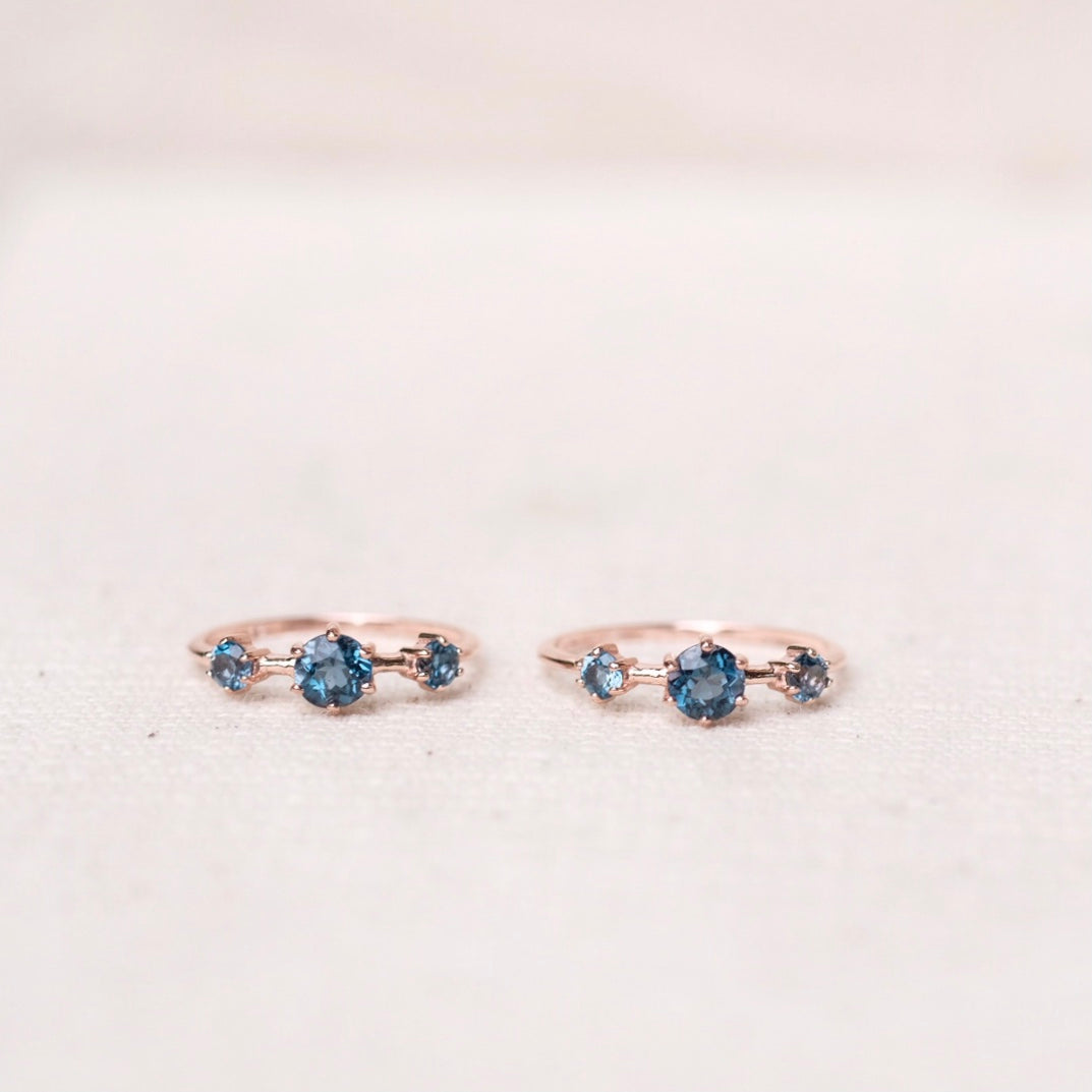 Helene Rings - London Blue Topaz