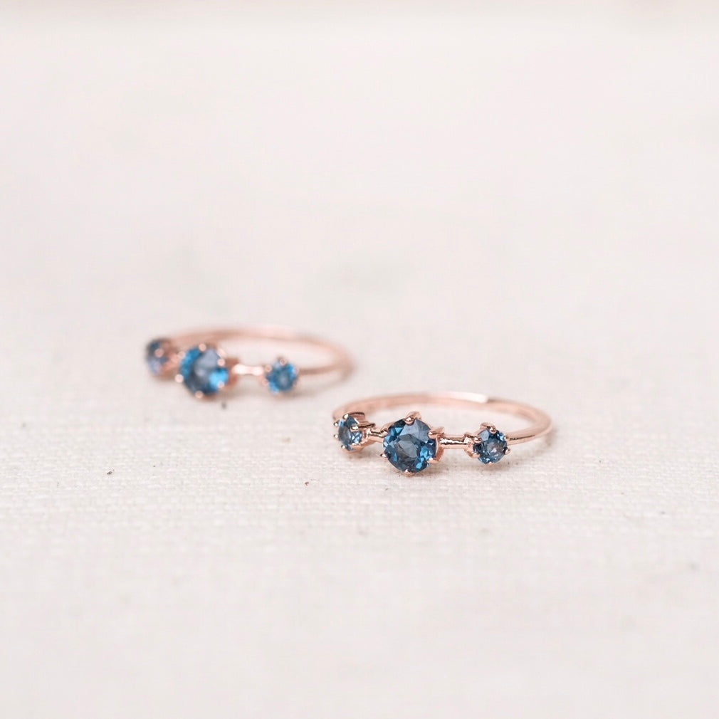 Helene Rings - London Blue Topaz