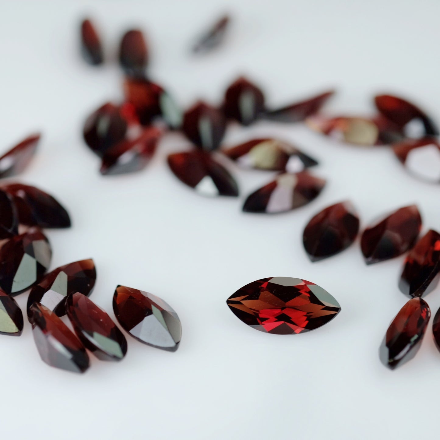 Red Garnet marquise